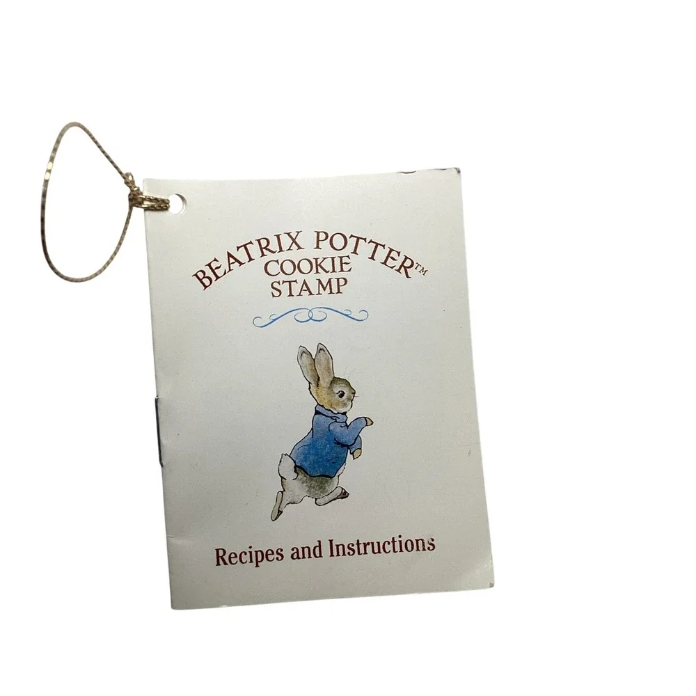Vintage 1997 Beatrix Potter Peter Rabbit Cookie Stamp Hill Design Inc Boxed